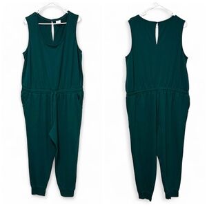 Amazon Essentials Teal Sleeveless Jumpsuit